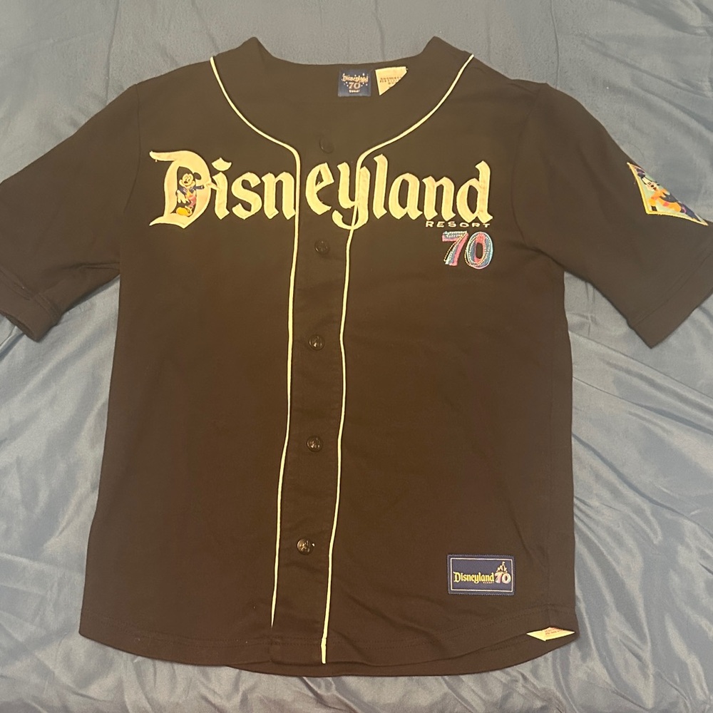 Disney Kids Black and Cream Button Down Shirt